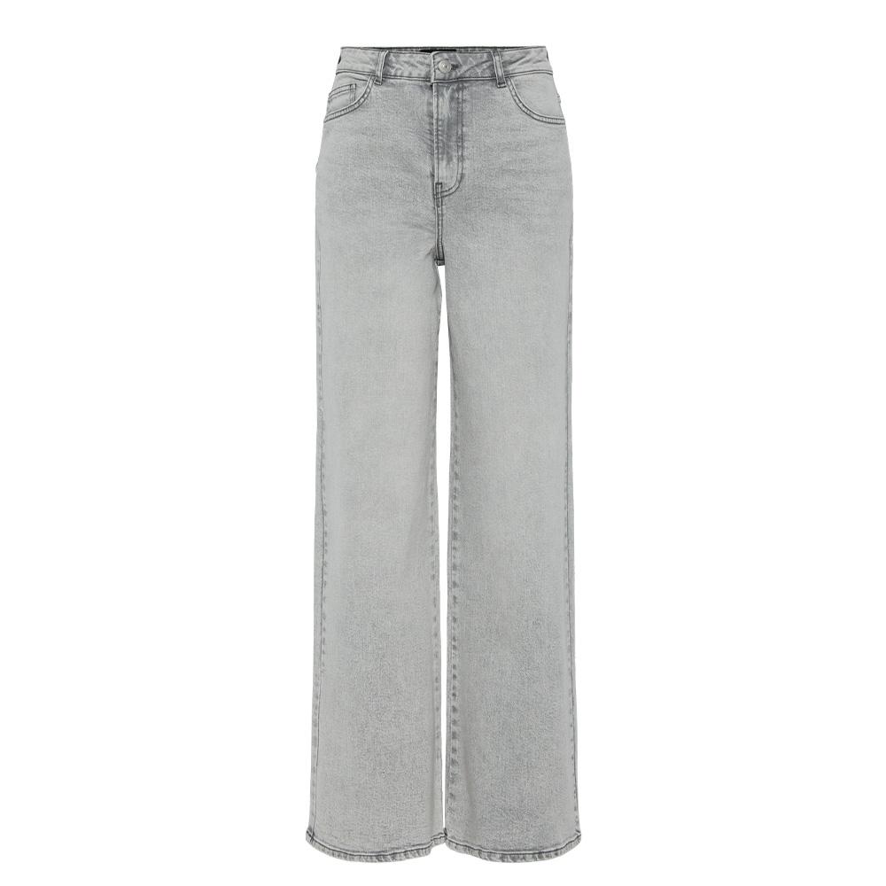 Jean Loose Gris Femme Pieces Elmae pas cher