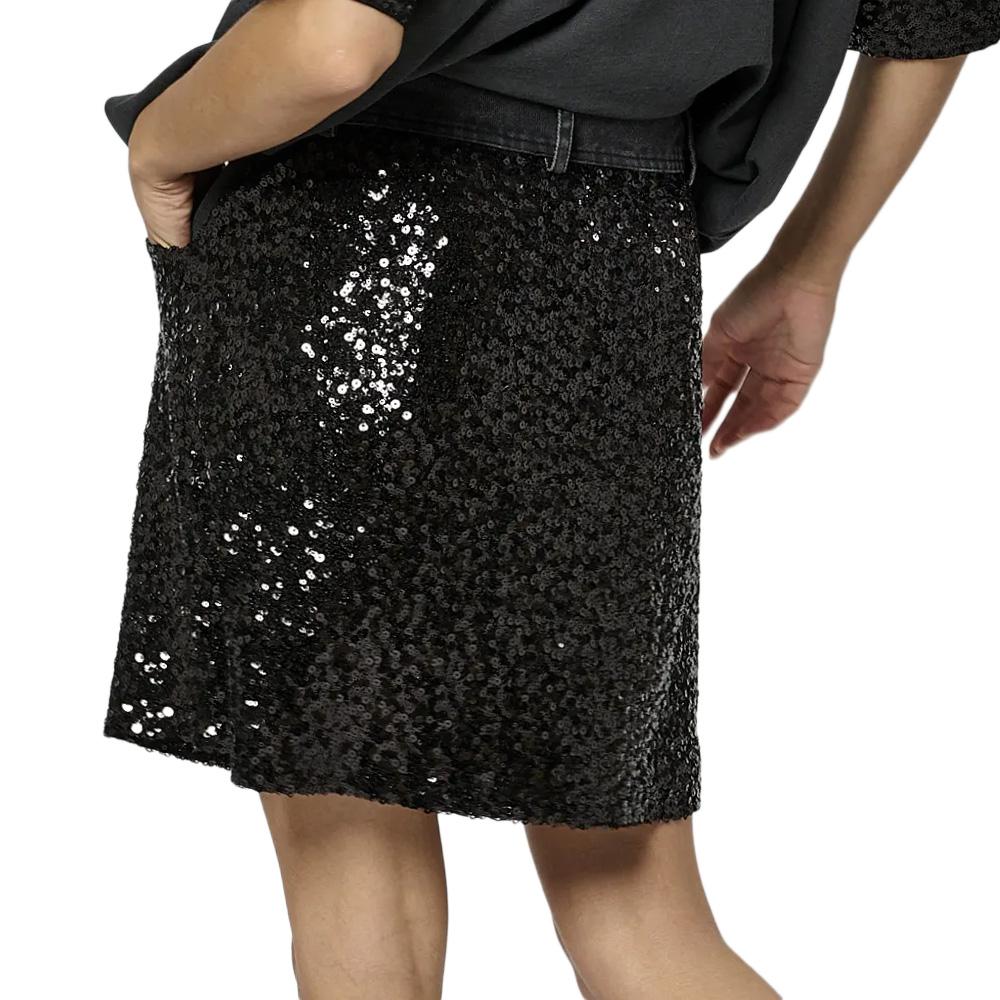 Jupe Noir à Sequins Femme Kaporal SUZON vue 2
