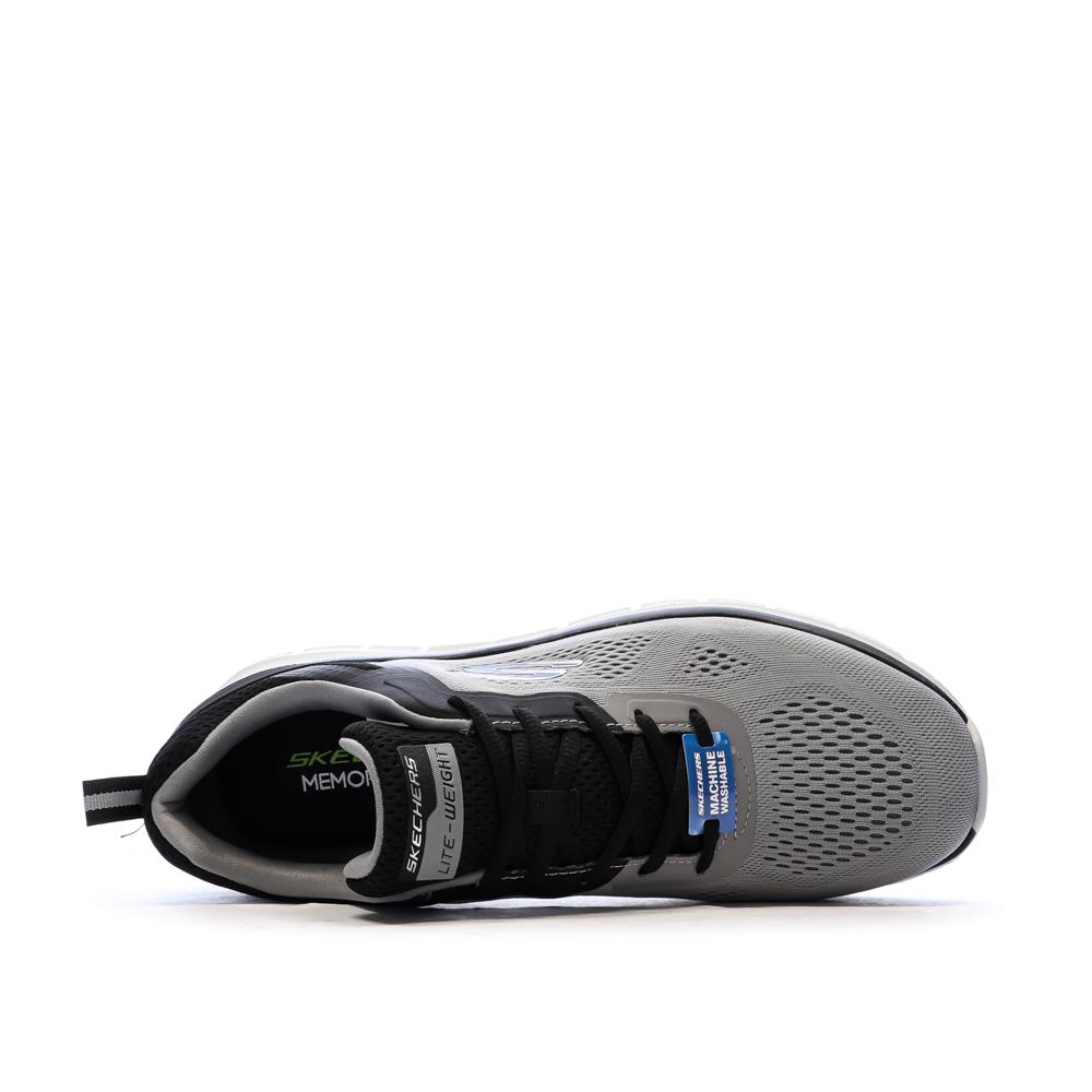 Baskets Grise Homme Skechers Track - Broader vue 4