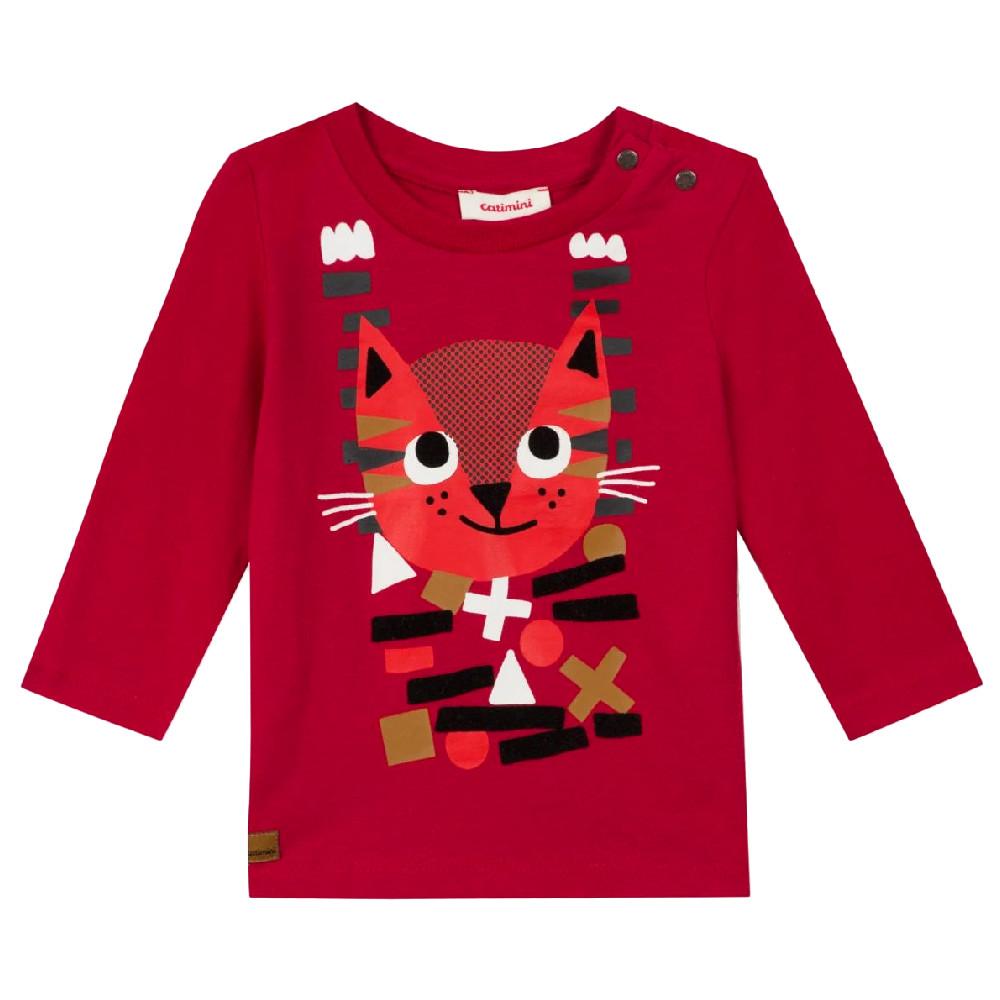 Tee-Shirt Rouge Bébé Catimini CR10022 pas cher