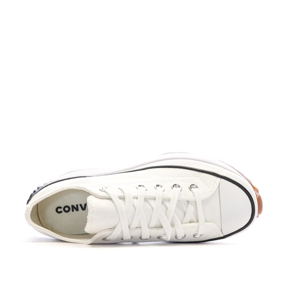 Baskets Blanches Femme Converse Run Star Hike 168817C vue 4