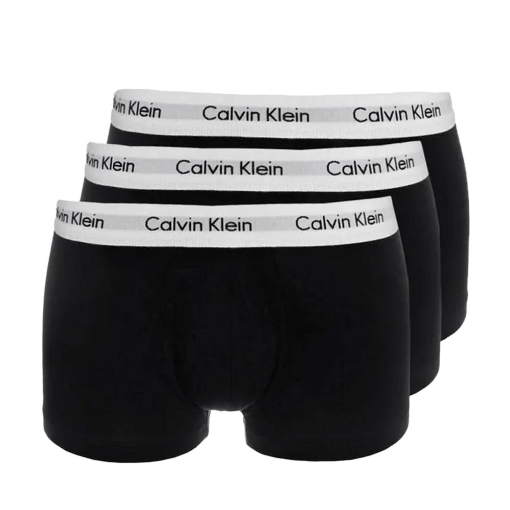 x3 Boxers Noirs Homme Calvin Klein Relaxed Fit Trunk pas cher