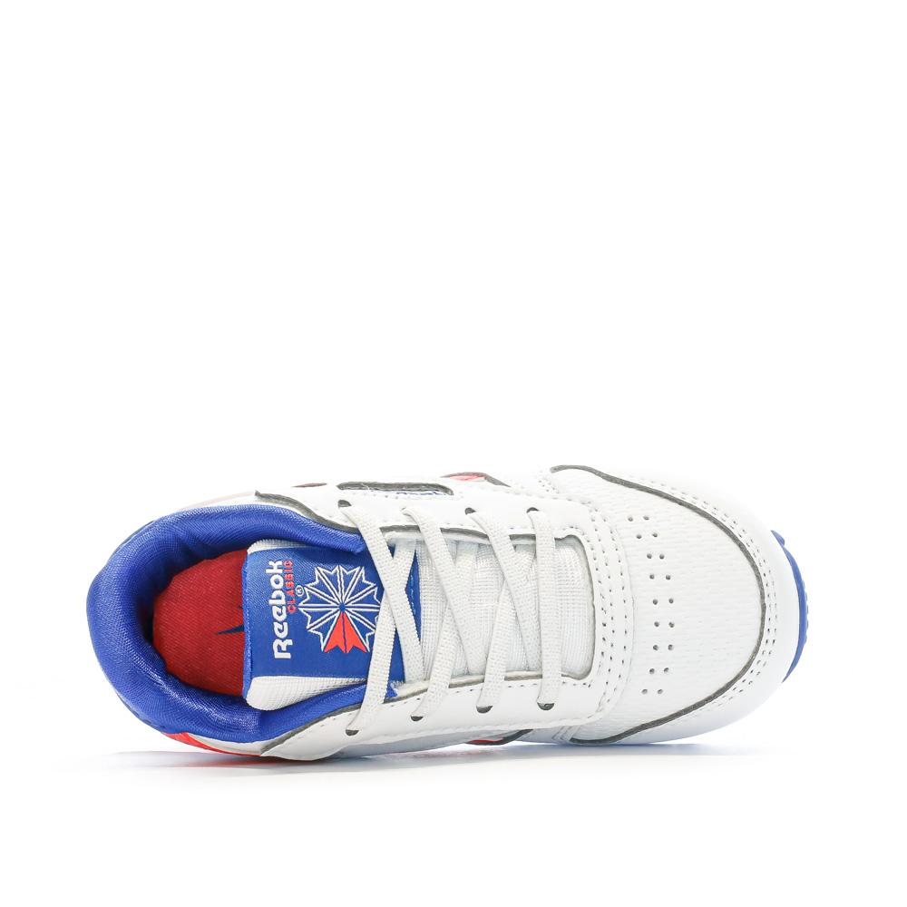 Baskets Blanches/Bleu/Orange Garçon Reebok Flash vue 4
