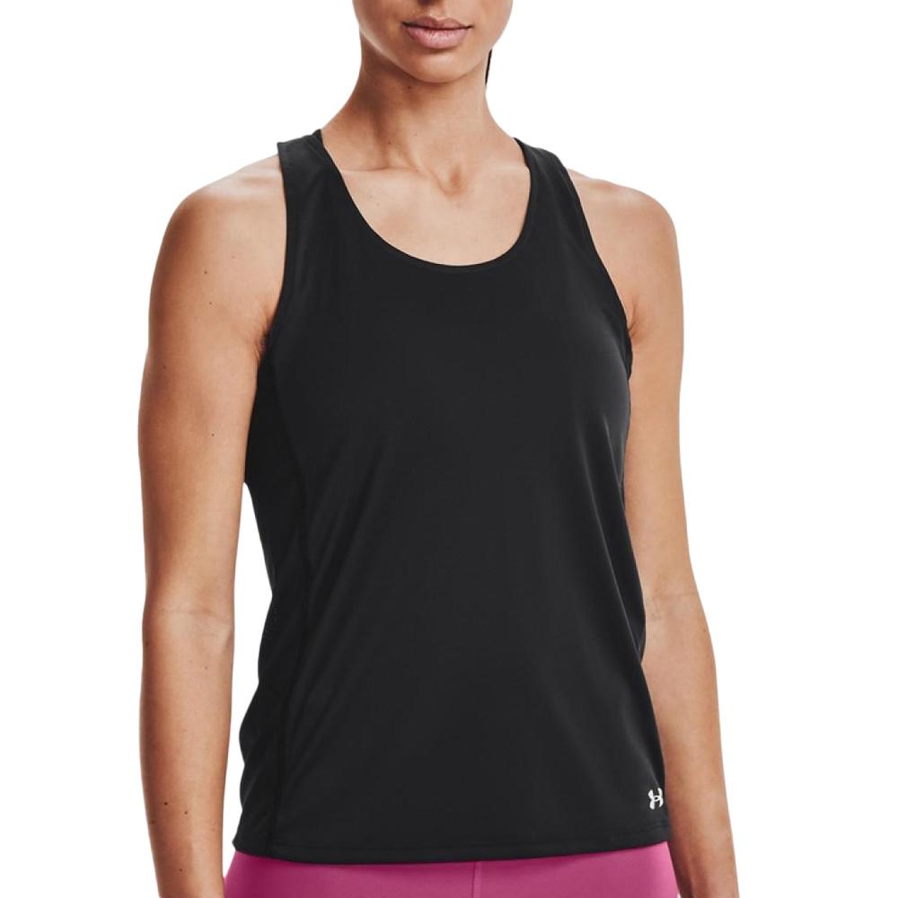 Débardeur de Sport Noir Femme Under Armour Fly By Tank pas cher