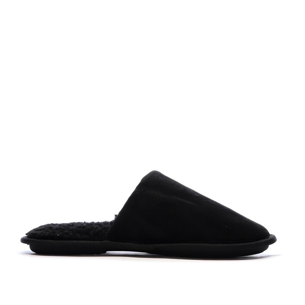 Chaussons Noir Homme Pierre Cardin Bouclettes vue 2