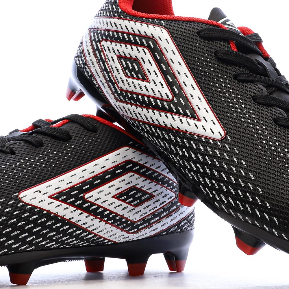 Chaussures de Foot Noires Homme Umbro Aurora Ii Lo FG vue 7