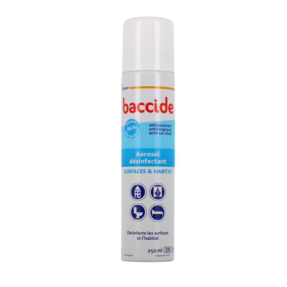 Aérosol Désinfectant Baccide Surfaces & Habitat 250 ml pas cher
