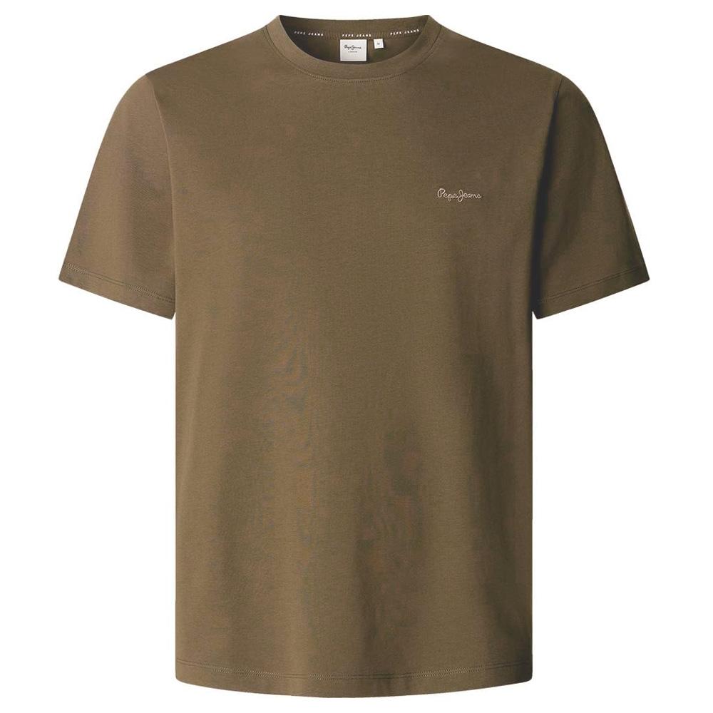 T-Shirt Marron Foncé Homme Pepe jeans Contrast Connor pas cher