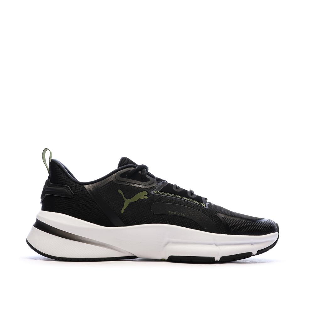 Zapatillas Puma Running Negro/Amarillo Para Hombre Pwrframe ver 2