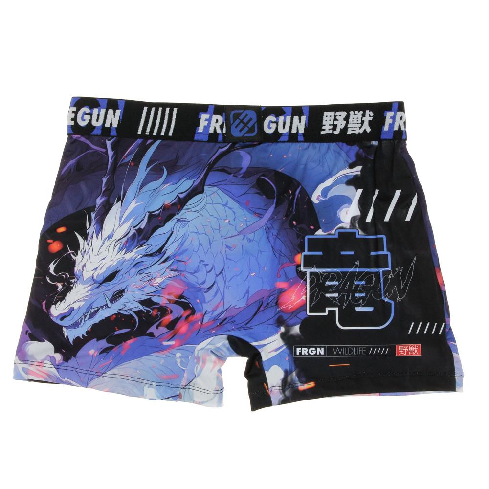 Boxer Bleu Homme Freegun Dragon vue 2