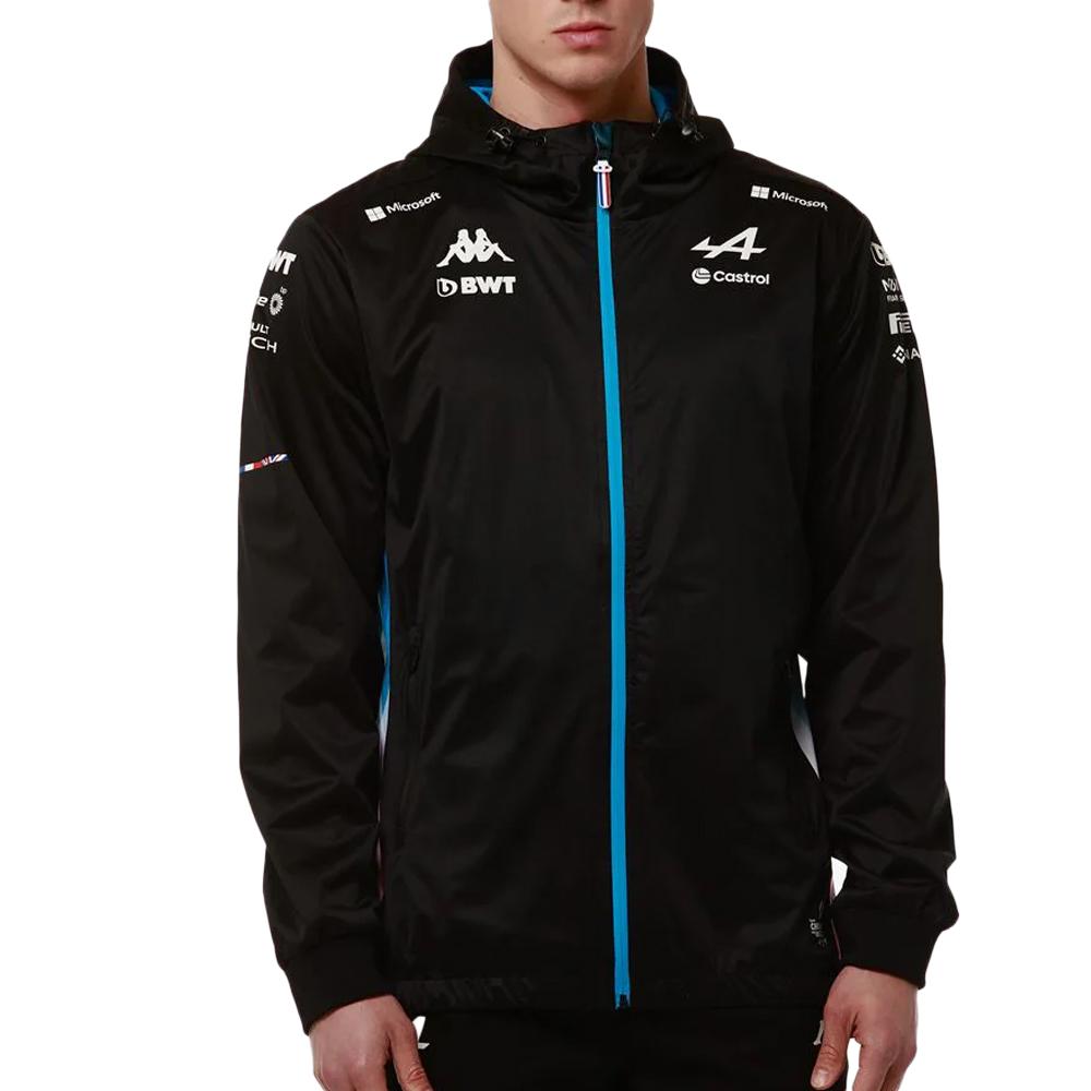 Veste Noire/Turquoise Homme Kappa Adrafi pas cher