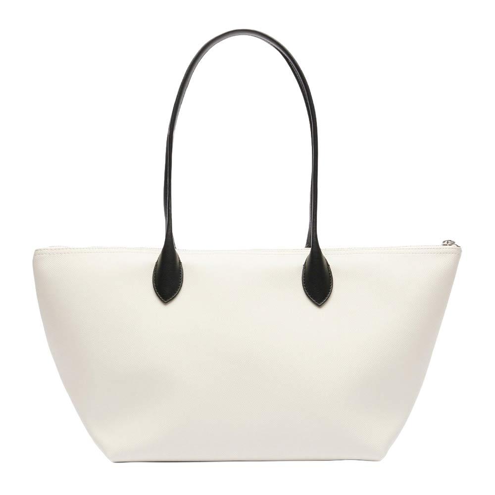 Sac Blanc Femme Lacoste Cabas vue 2