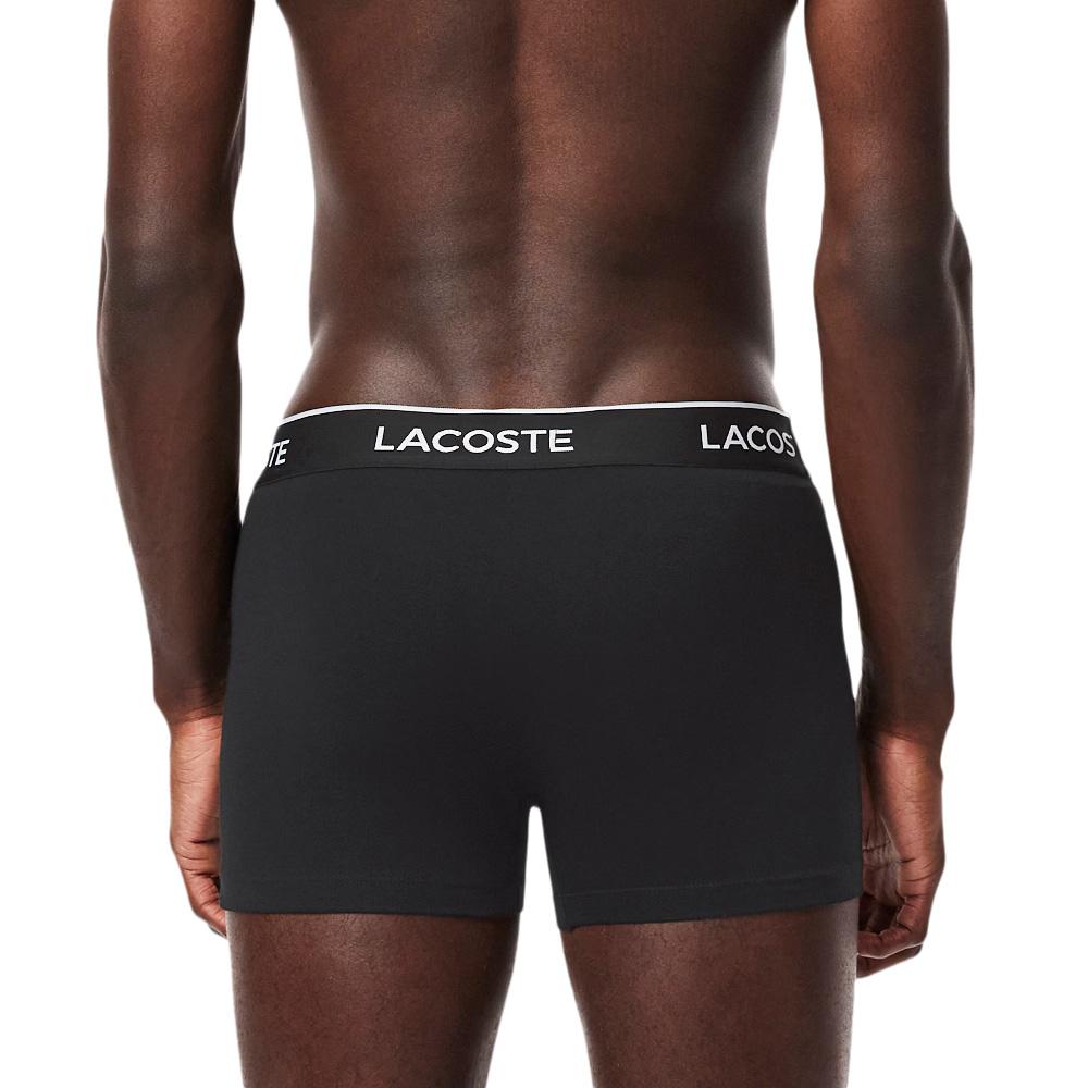 x3 Boxers Noires Homme Lacoste 5H1300 vue 2