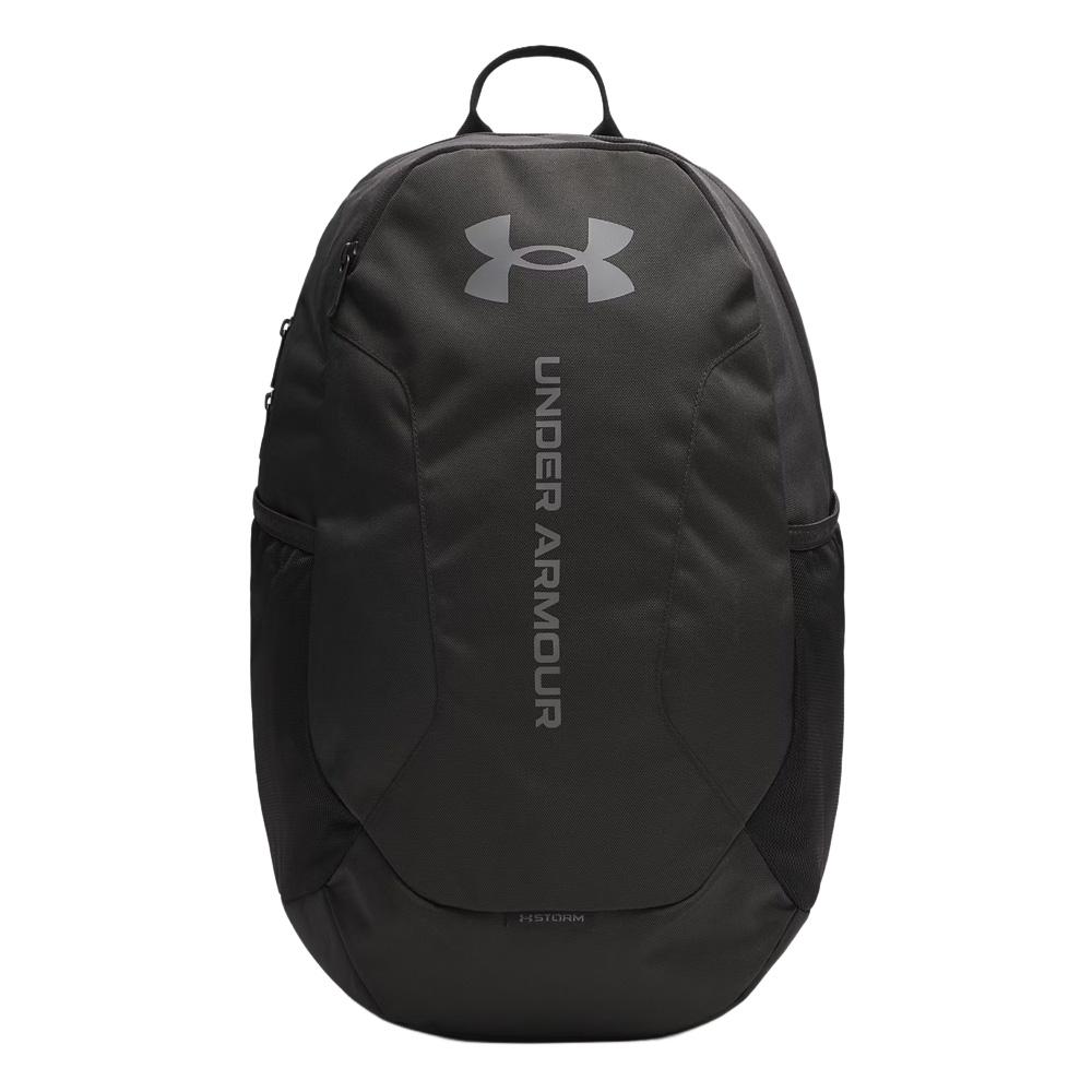Mochila negra para hombre Under Armour UA Hustle barato