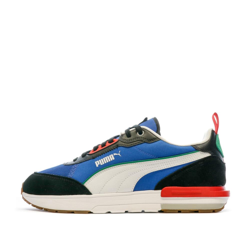Baskets Bleu/Noir Homme Puma R22 pas cher