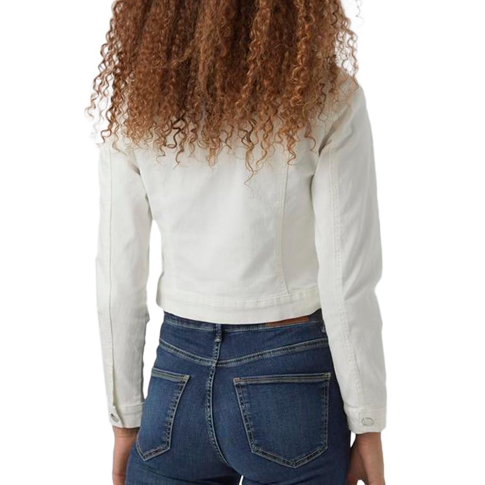 Veste en Jean Blanche Femme Vero Moda Luna vue 2