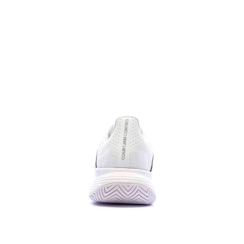 Chaussures de Tennis Blanches Homme Adidas Courtjam Control M vue 3