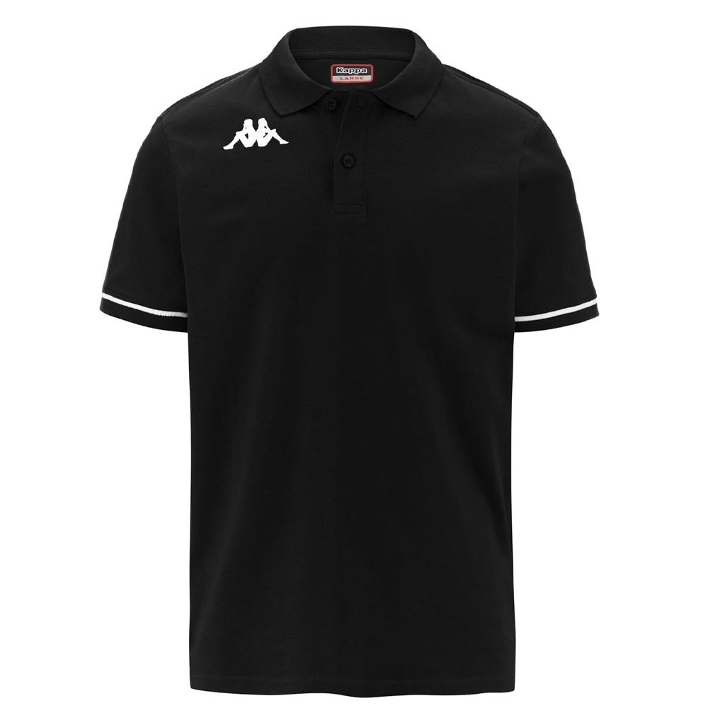 Polo de Rugby Noir Garçon Kappa Barli pas cher