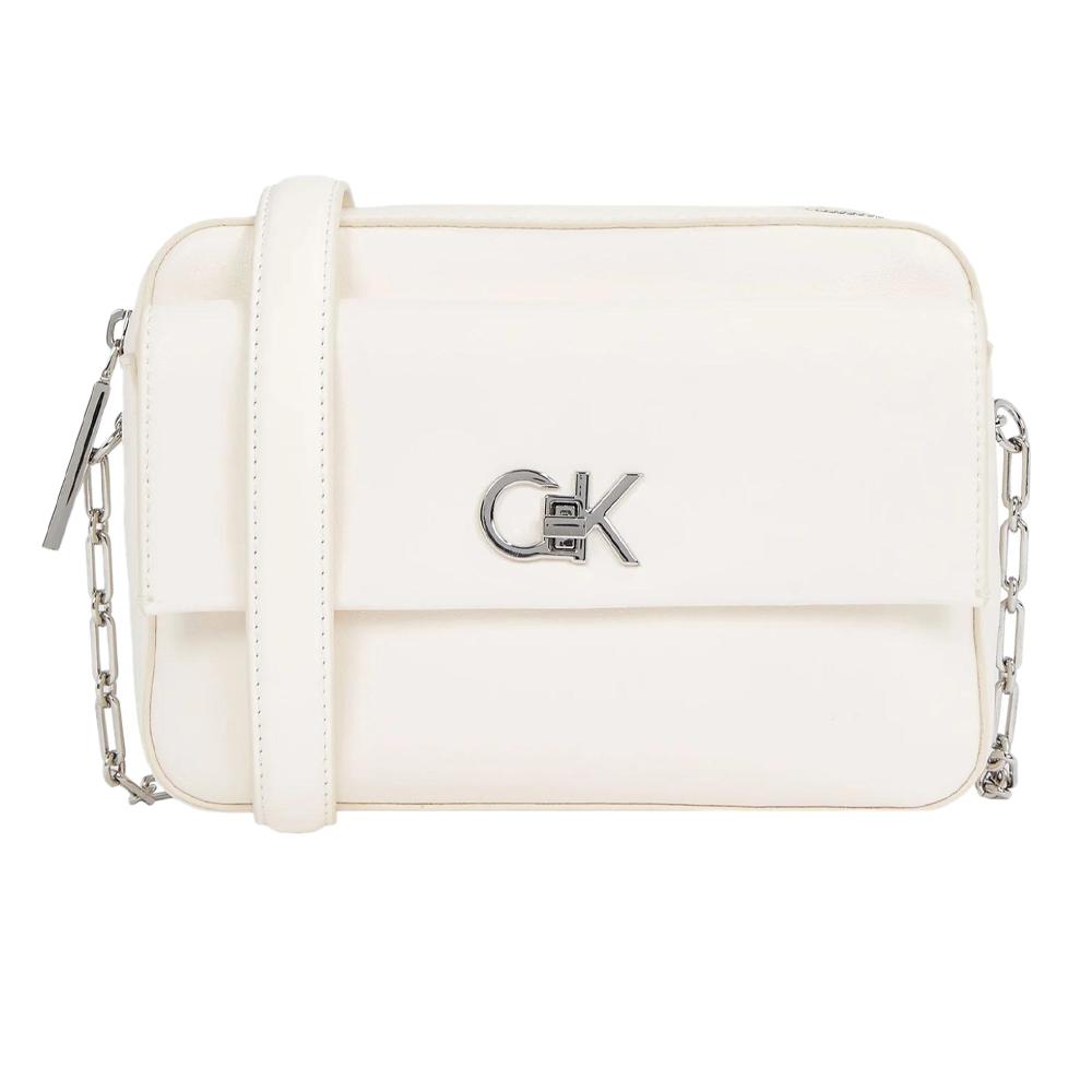 Sac à Bandoulière Blanc Femme Calvin Klein Jeans Pocket pas cher
