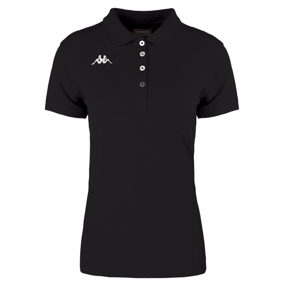 Polo Noir Femme Kappa Menata pas cher