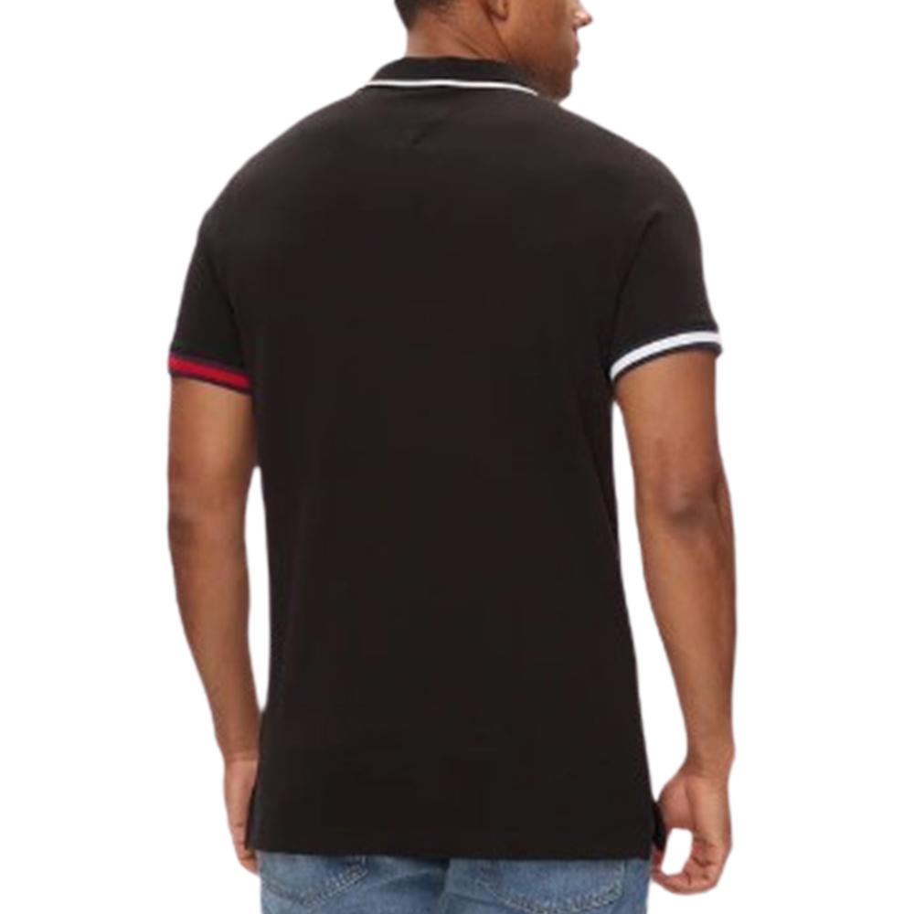 Polo Noir/Rouge Homme Tommy Hilfiger DM0DM12963 vue 2