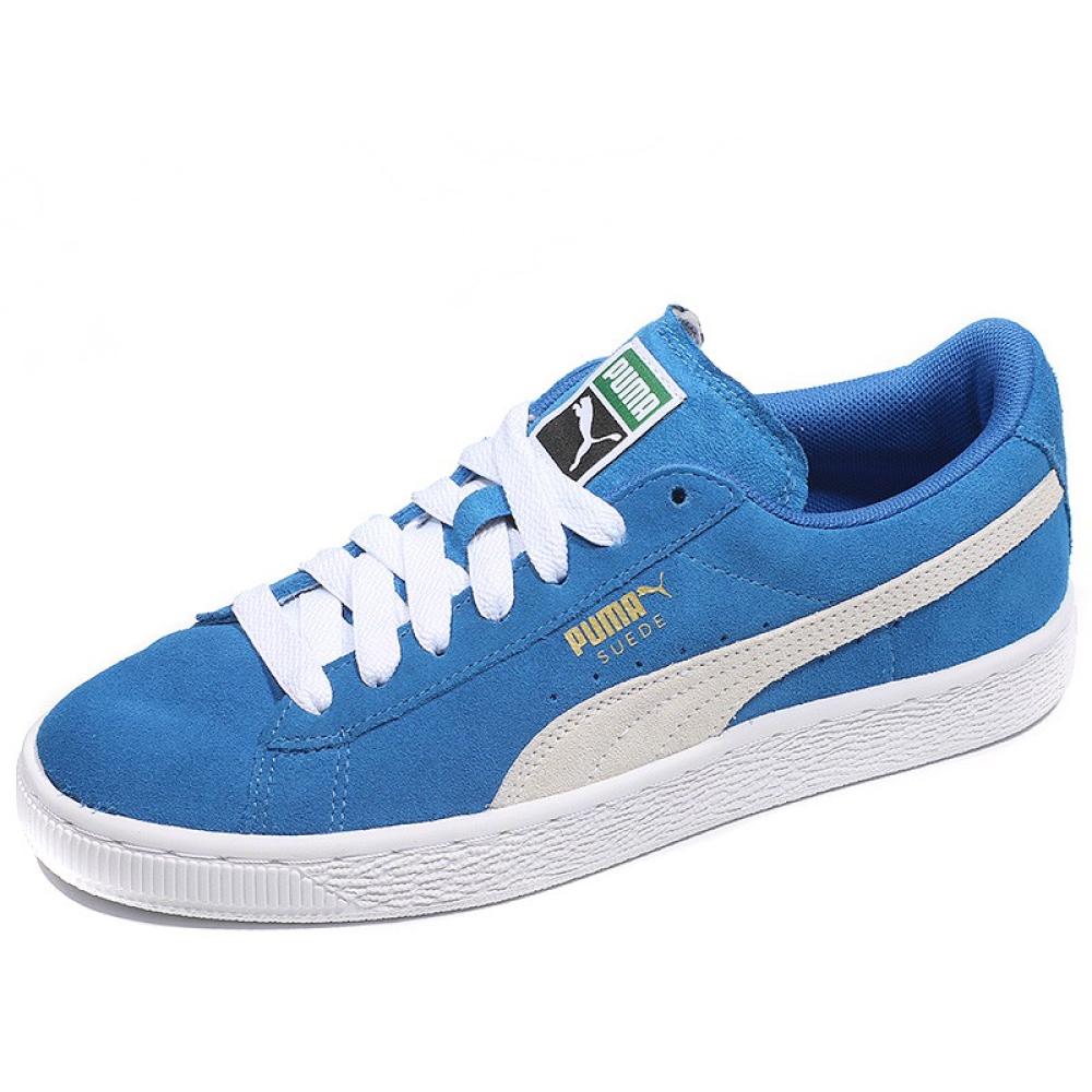 Baskets Bleu Mixte Puma Suède Classique pas cher