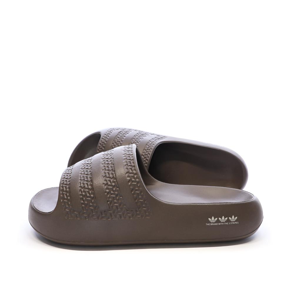 Claquettes Marron Mixte Adidas Adilette Ayoon pas cher