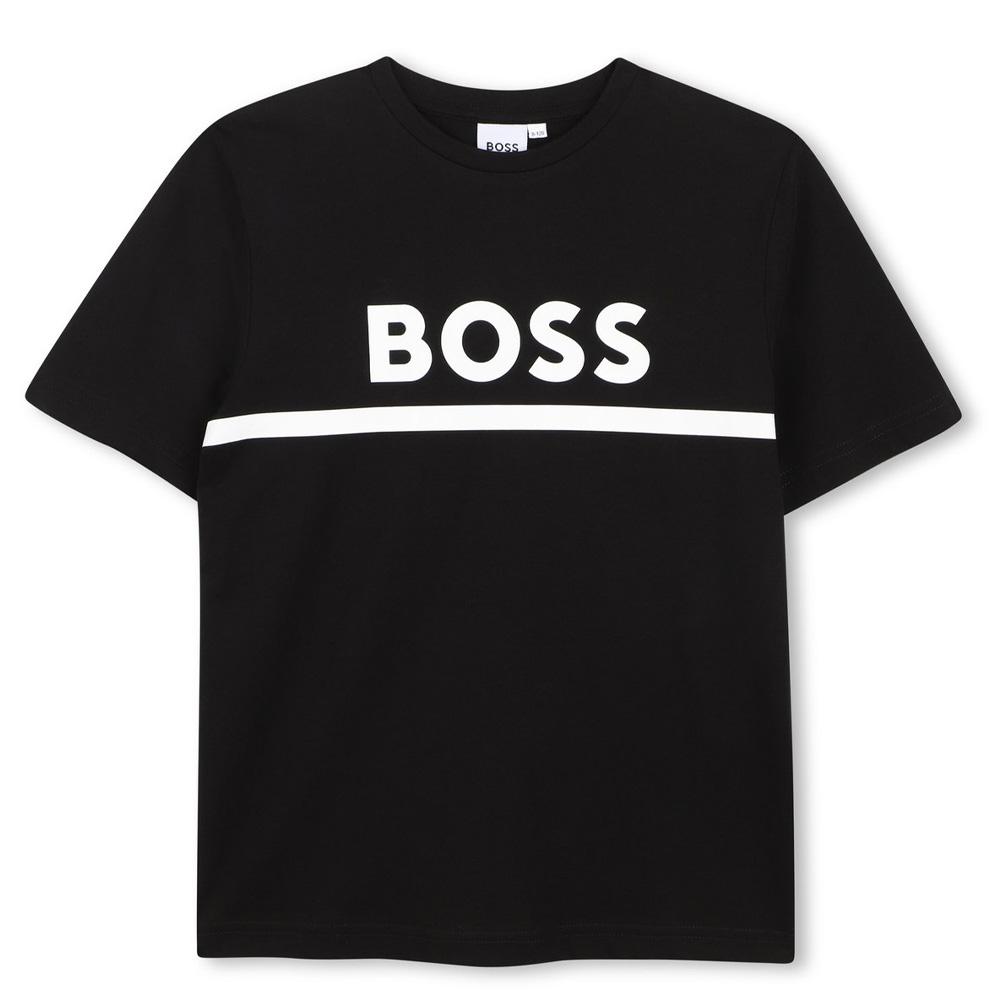 Hugo Boss Boys’ Black T-Shirt J52701 affordable