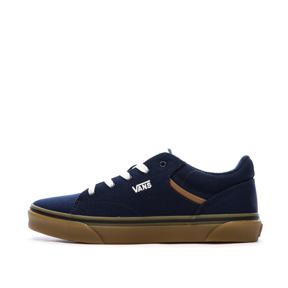 Baskets Marine Garçon Vans Seldan pas cher