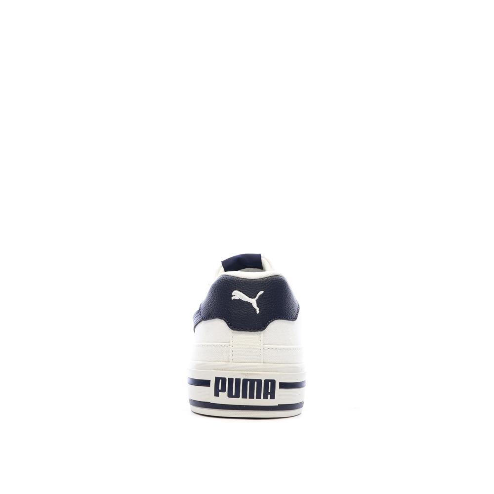 Baskets Blanc/Marine Homme Puma Court Classic vue 3