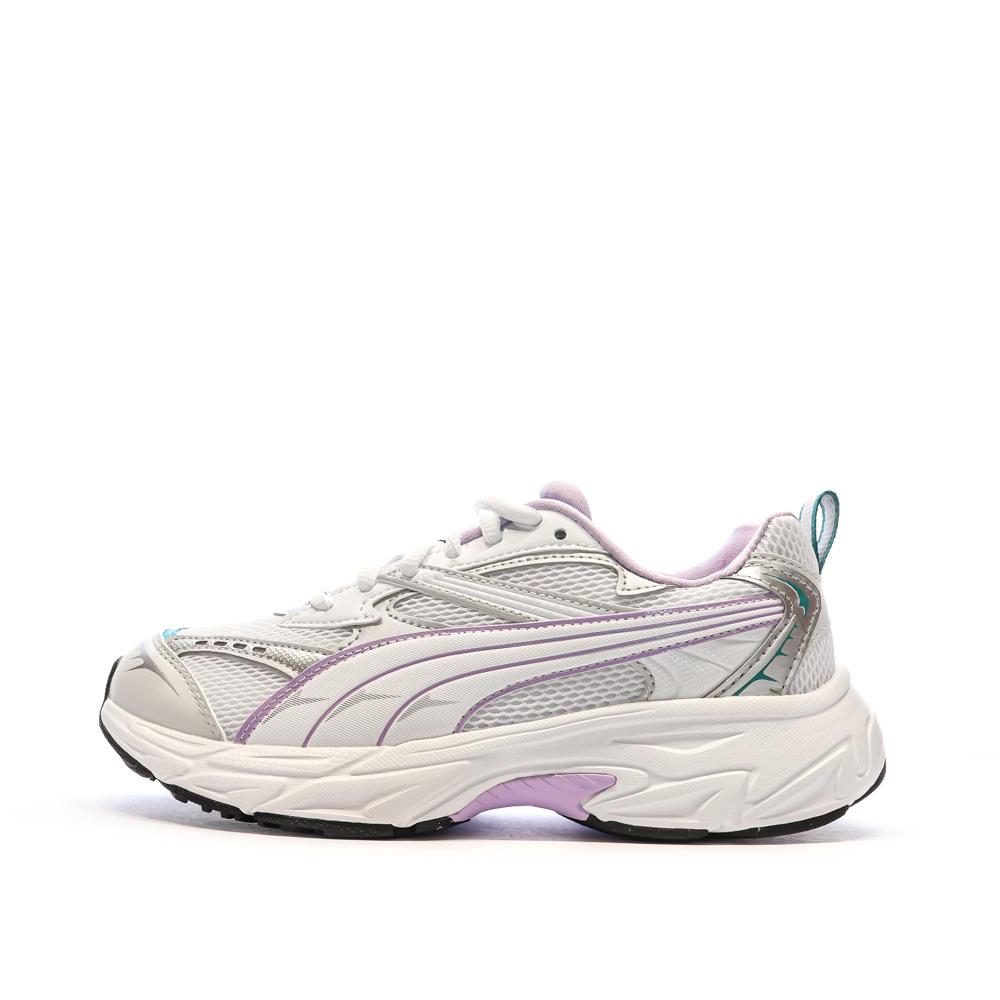 Baskets Blanc/Violet Femme Puma Morphic pas cher