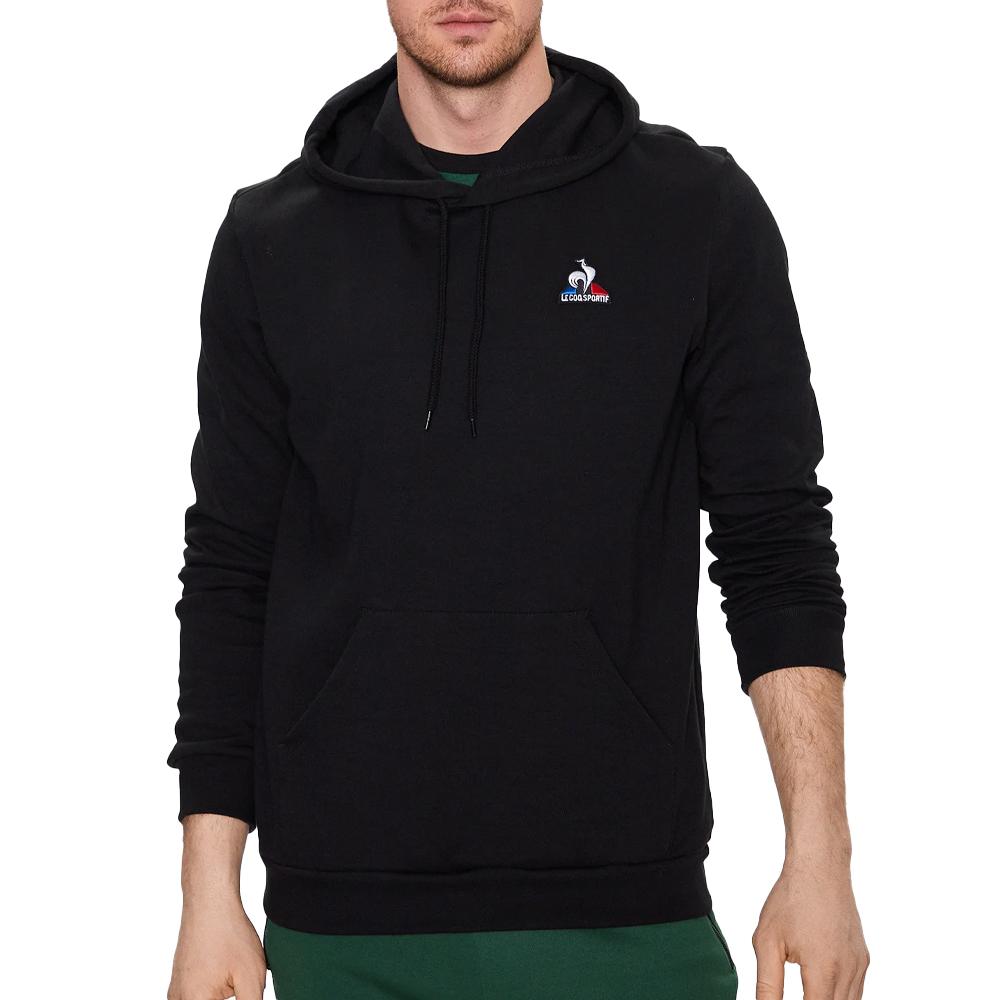 Sweat Noir Homme Le Coq Sportif Hoody pas cher