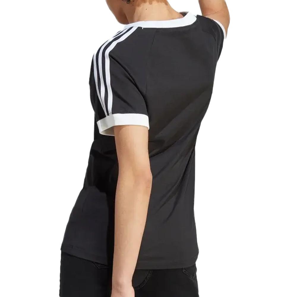 T-shirt Noir Femme Adidas 3 S Slim vue 2