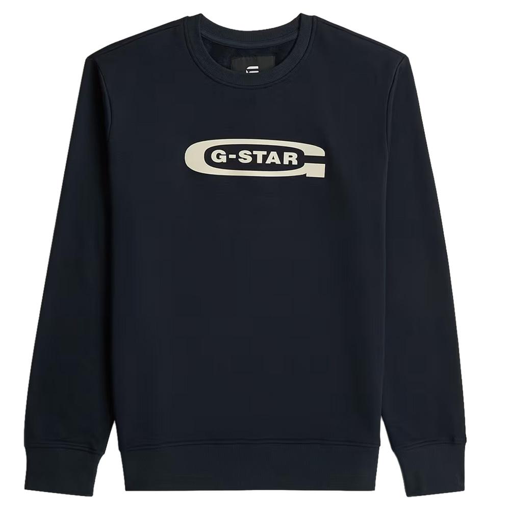 Sweat Noir Homme G-Star RAW Old Skool vue 2