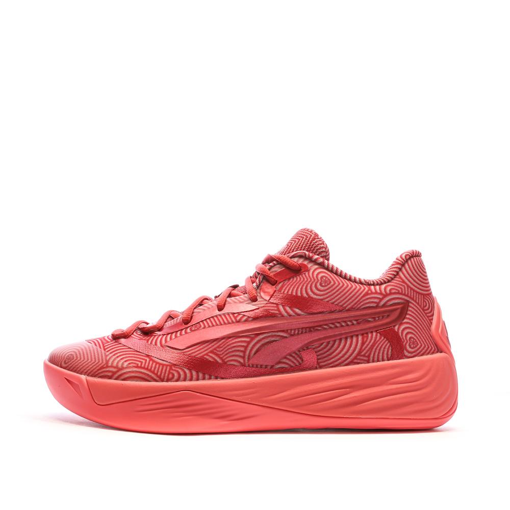 Chaussures de Basketball Rose/Rouge Mixte Puma Stewie 2 pas cher