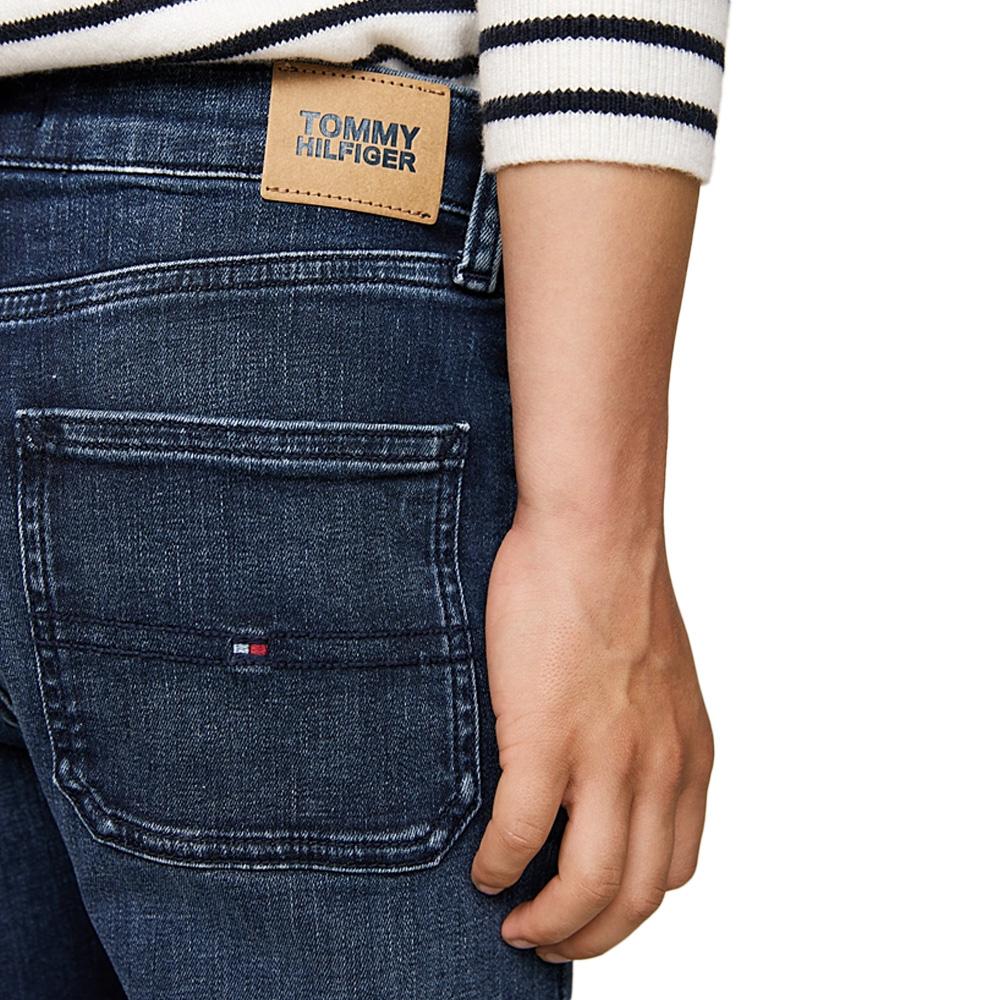 Jean Droit Marine Garçon Tommy Hilfiger Skater vue 2
