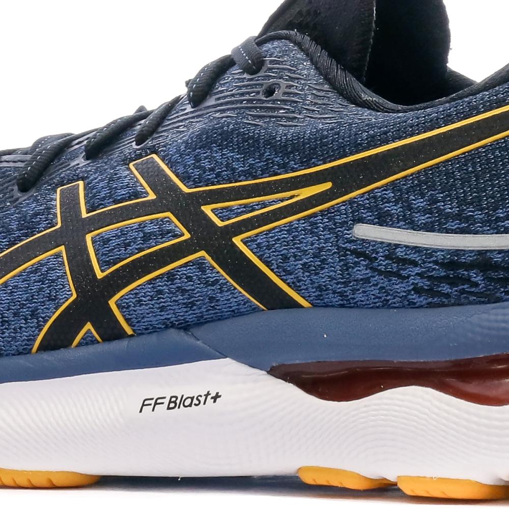 Chaussures de Running Bleu/Noir Homme Asics Gel Nimbus 24 vue 7