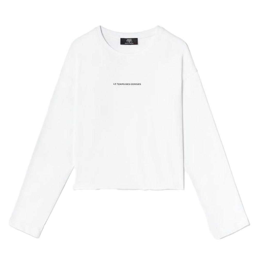 T-shirt Blanc Fille Le Temps Des Cerises Catigi pas cher