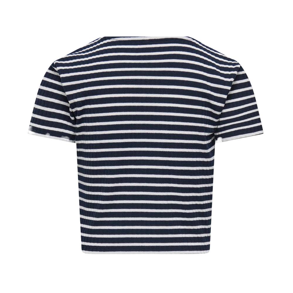 Camiseta azul marino/blanca para niña de la marca ONLY Kognella ver 2