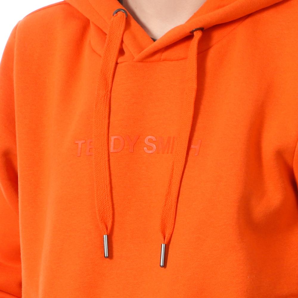 Sweat à Capuche Orange Femme Teddy Smith Soly vue 3