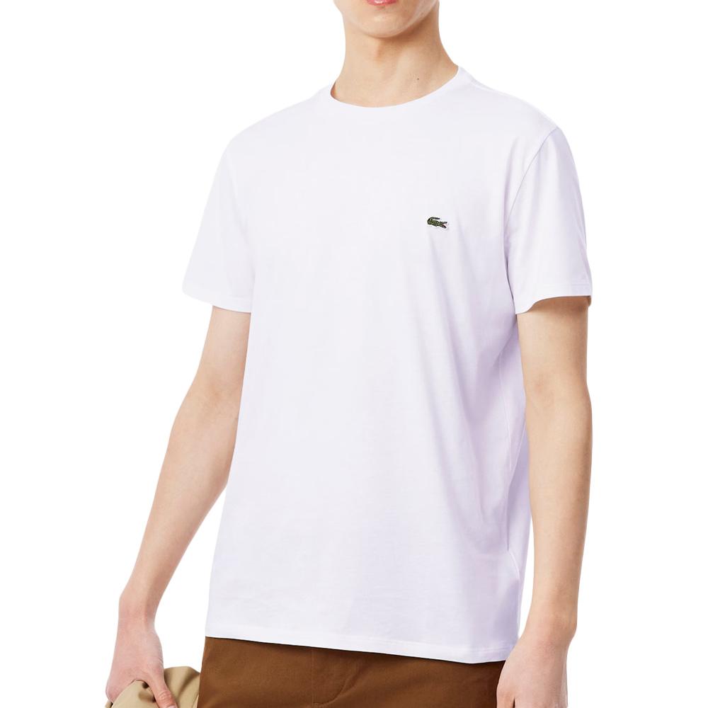 T-Shirt Blanc Homme Lacoste Pima pas cher