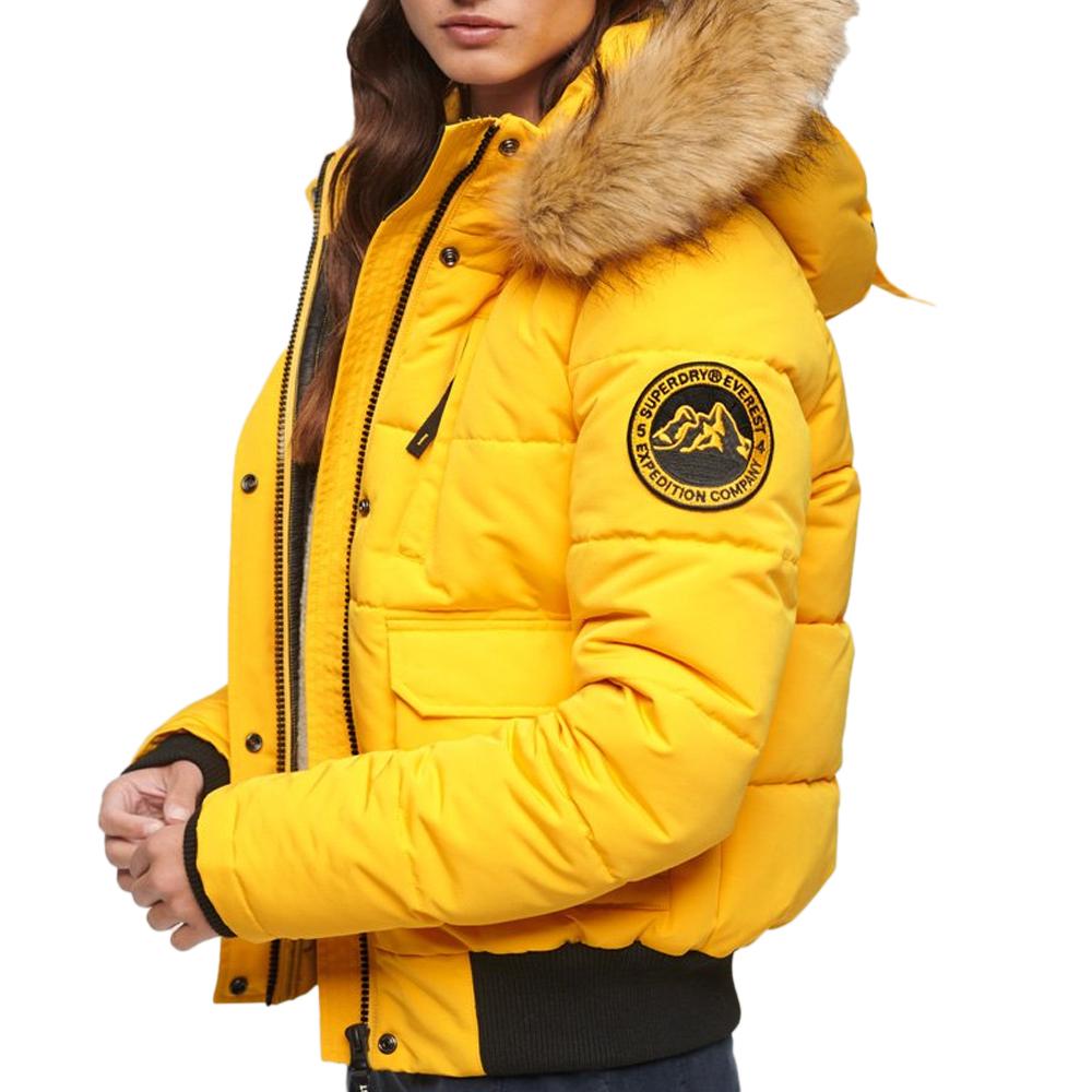 Doudoune Jaune Femme Superdry Everest vue 2