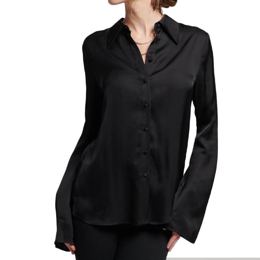 Chemise Noire Femme Superdry Studios pas cher