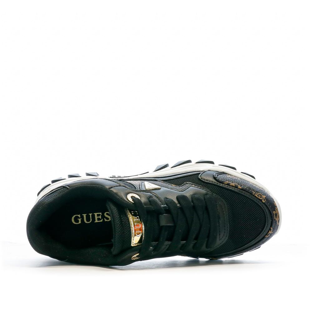 Baskets Noires Femme Guess Nowah vue 4