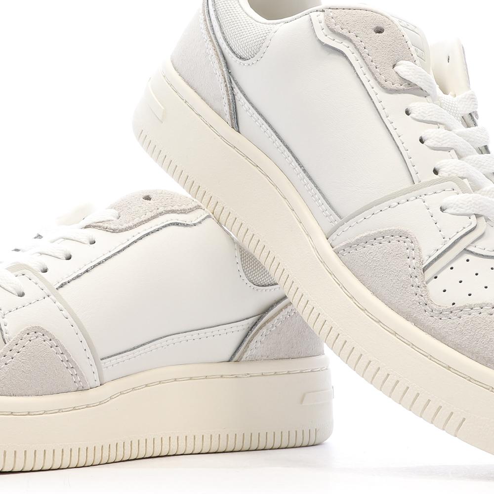 Baskets Blanches/Beiges Femme Tommy Hilfiger Retro vue 7