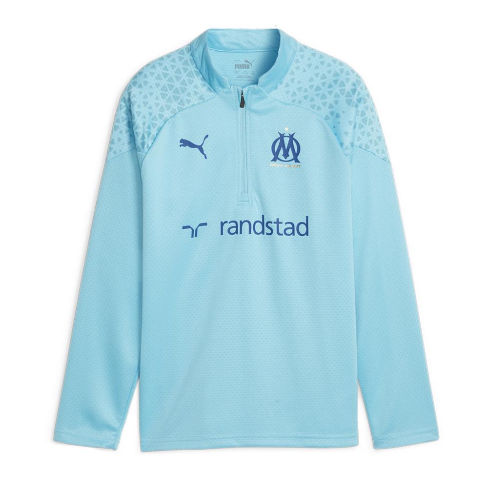 OM Sweat de Training Bleu Junior Puma 2023/24 pas cher
