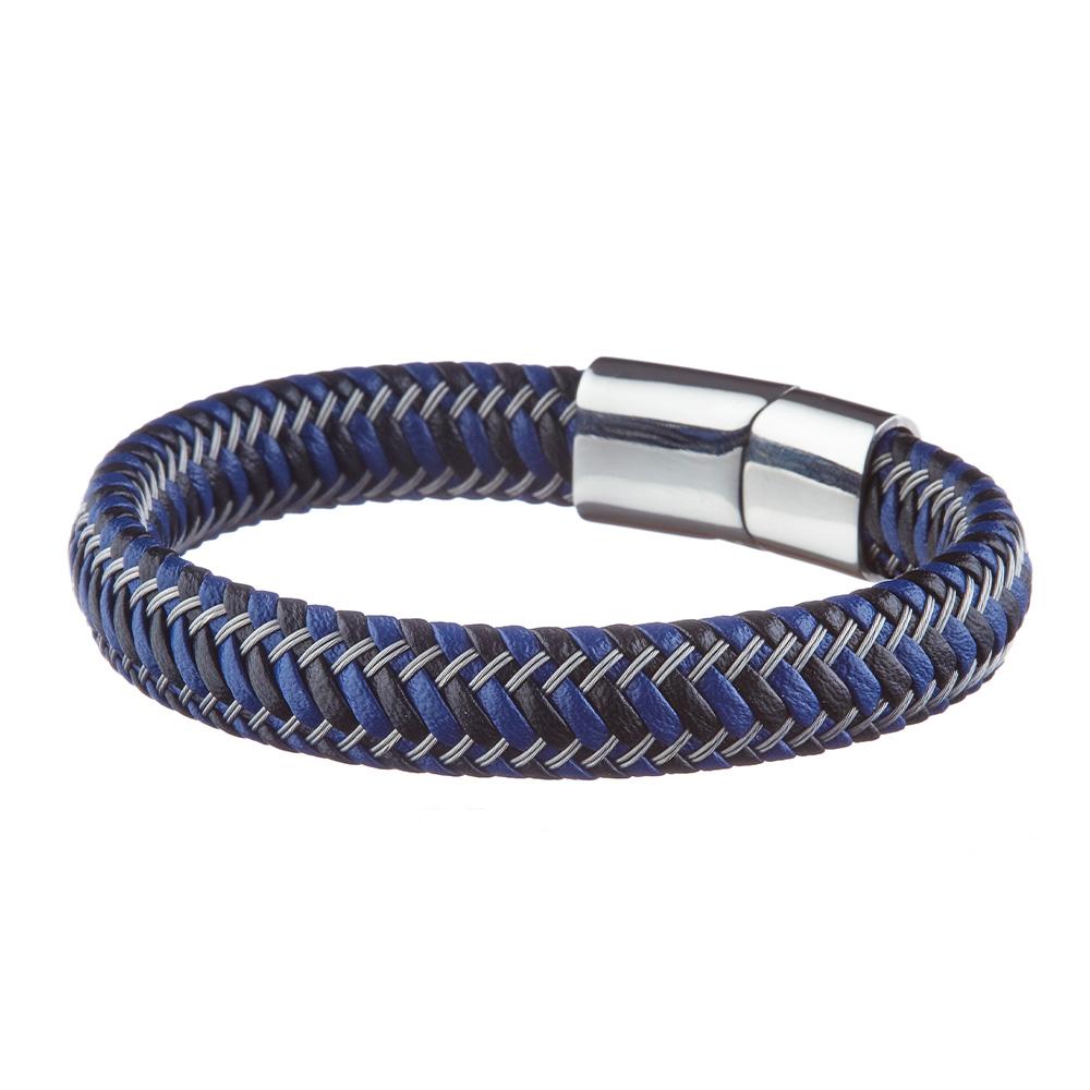 Bracelet Noir/Bleu Geographical Norway Rigide pas cher