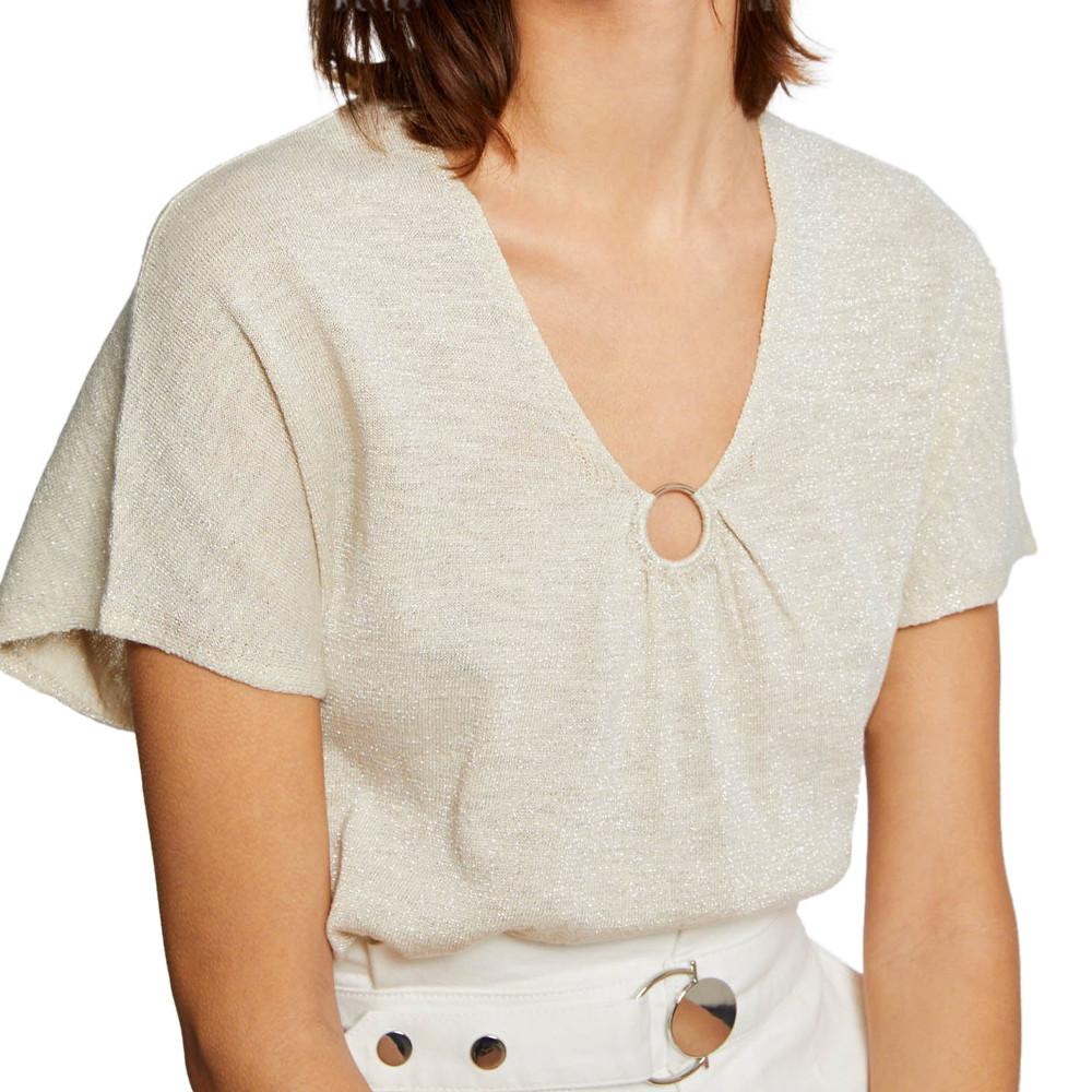 T-shirt Beige Femme Morgan Mjar pas cher