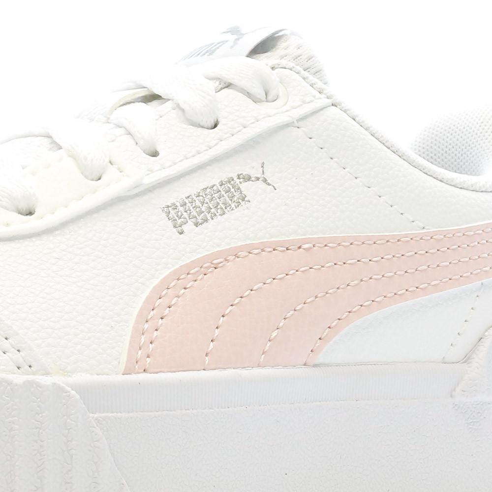 Baskets Blanches/Rose Fille Puma Carina vue 7