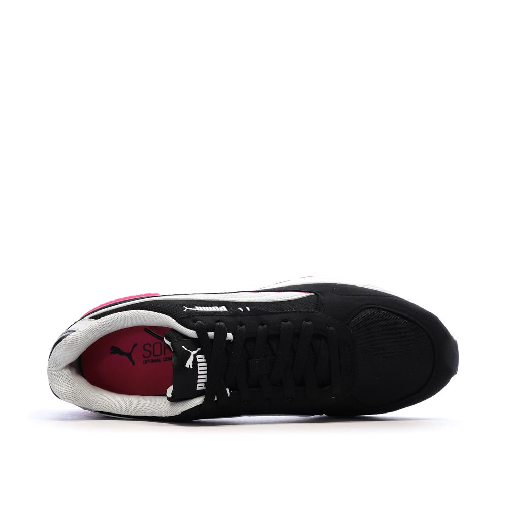 Baskets Noires/Blanc/Rouges Homme Puma Graviton vue 4